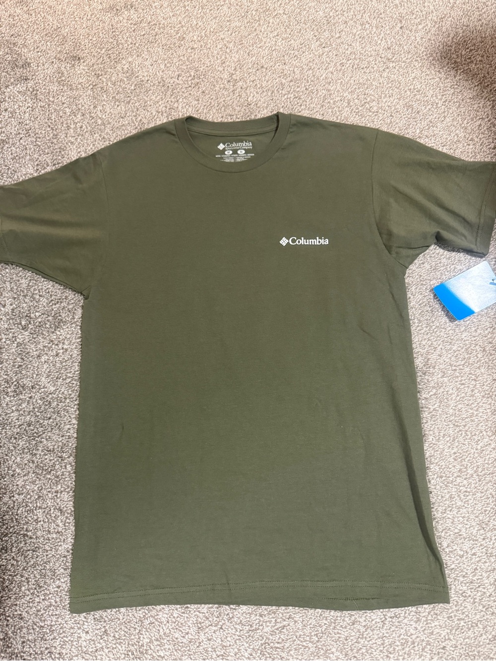 Columbia Men's Olive Green Short-Sleeve Logo Tee